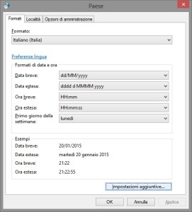 4 Impostazioni aggiuntive