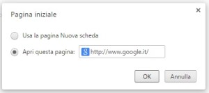 Cambiare Homepage Chrome - 3
