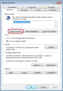 Cambiare Homepage Explorer - 2