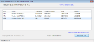 HDD Low Level Format Tool 1