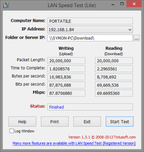 LAN Speed Test 3