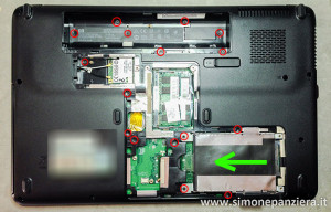 Riparare Compaq Presario CQ61 USB + Power 005