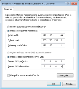 Configurare IP Statico su Windows 7 - 7