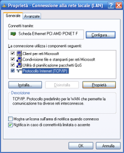 Impostare IP Statico Windows XP - 3