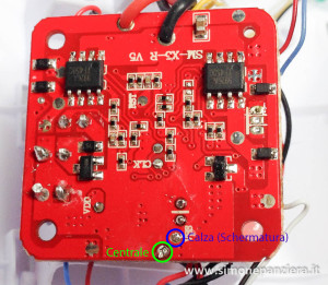 Syma X5C - Range Mod PCB on board 017 Indicazioni saldatura antenna