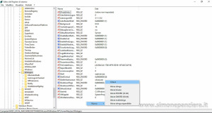 Registro di sistema windows 10 1