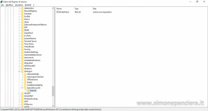 Registro di sistema windows 10 3