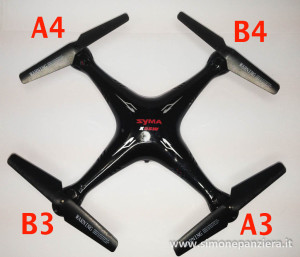 Syma-X5SW-Eliche corrette