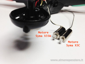 Syma X5SW - differenza motore X5C 2